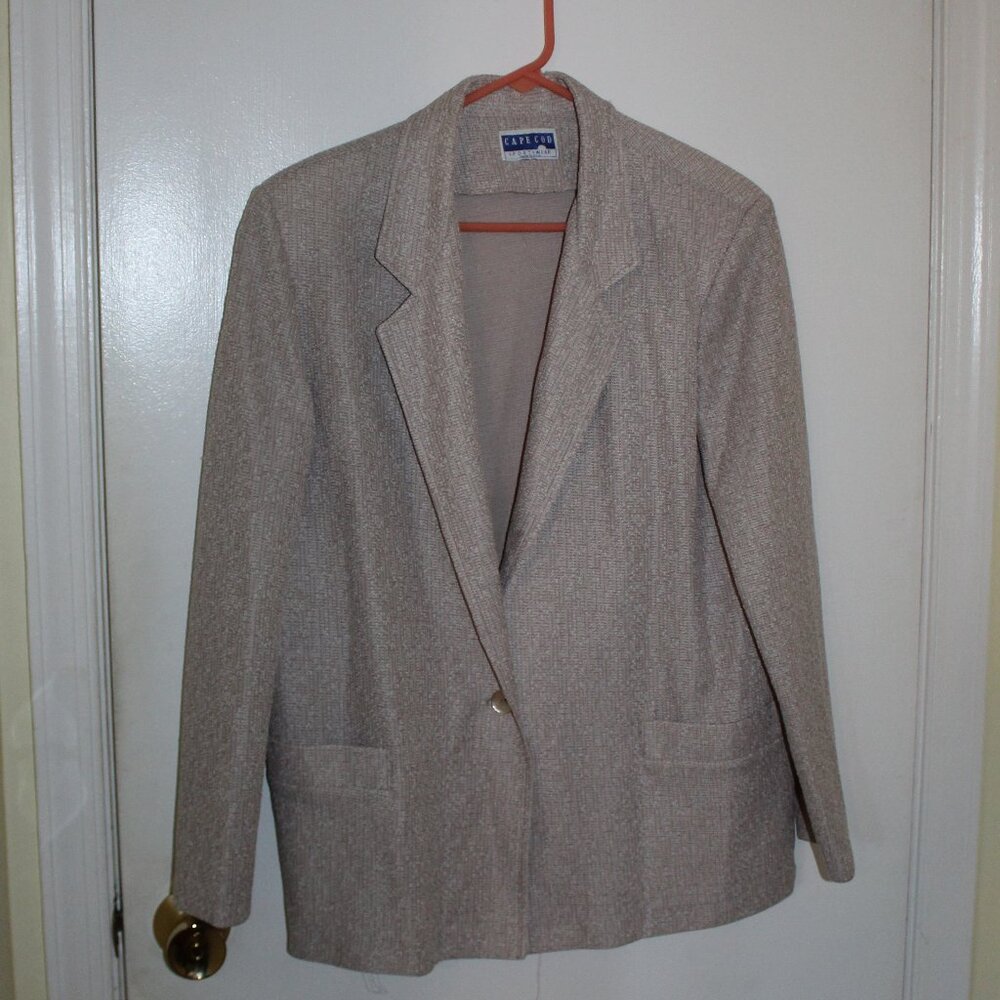 Vintage Cape Cod Sportswear Blazer -Tan/White